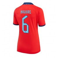 Camisa de time de futebol Inglaterra Harry Maguire #6 Replicas 2º Equipamento Feminina Mundo 2022 Manga Curta